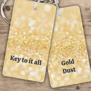 Gold Sparkles Key Ring