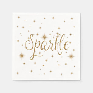 Gold Sparkles Napkin