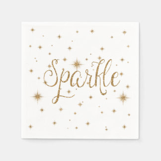 Gold Sparkles Napkin