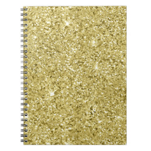 Gold Sparkling Glitter Notebook