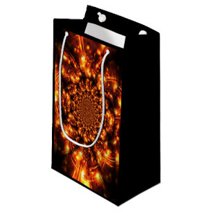 Gold Sparkling Lights Small Gift Bag