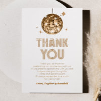 Gold Sparkly Disco Ball Wedding Anniversary