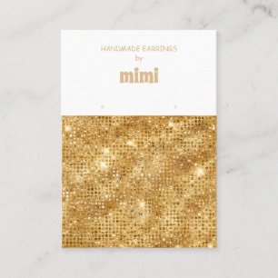 Gold Sparks Earring Display Business Card