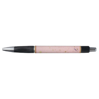 Gold Speckled Dusky Pink ballpoint pen
