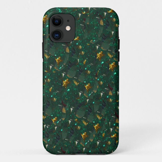 Gold Speckled Green-Mate Case (Back)