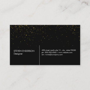 Gold Speckles Business Card