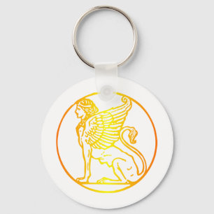 Gold Sphinx Key Ring