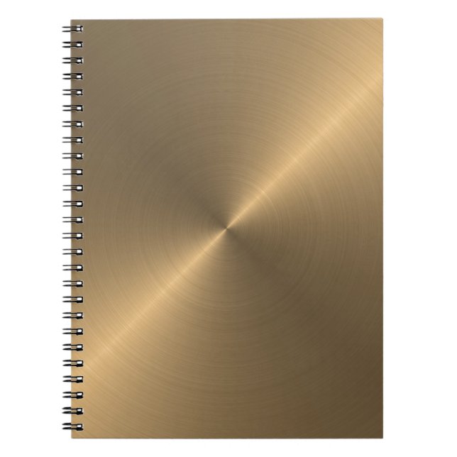 Gold Spiral Notebook (Front)