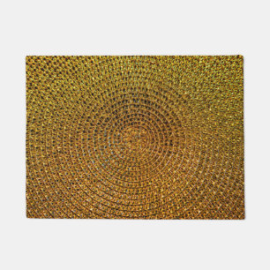 Gold Spiral Pattern Doormat