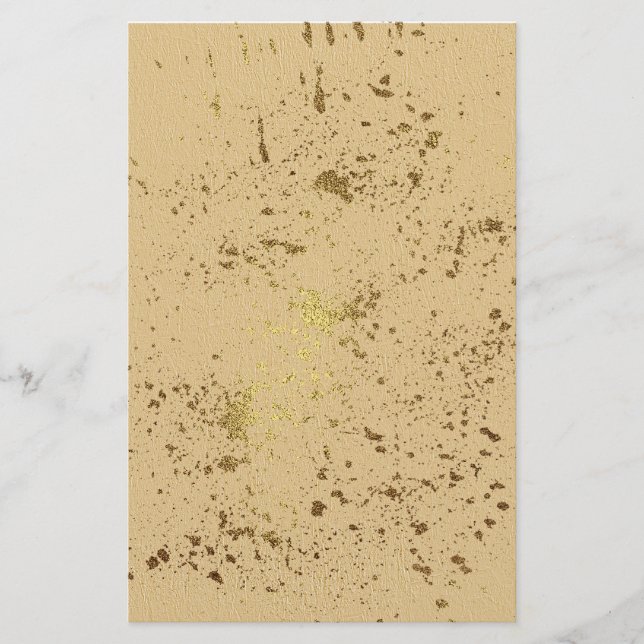 Gold Splash Stationery (Front)