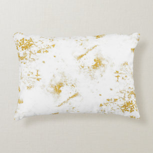 Gold splashes Texture. Brush stroke design element Decorative Cushion