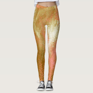 Gold Splattered  Leggings