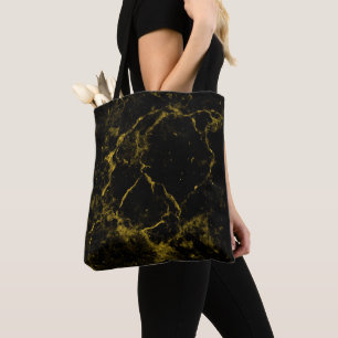 Gold Spotted Glitter Tote Bag