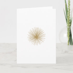 Gold Sputnik Starburst Card
