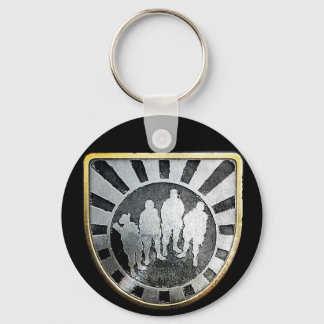 Gold Squad Pin Keychain