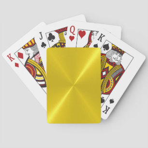 Gold Stainless Shiny Metallic Playing Cards