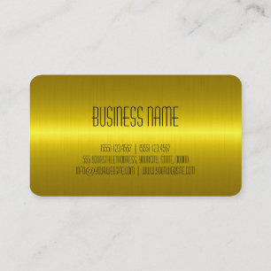 Gold Stainless Steel Metal Business Card