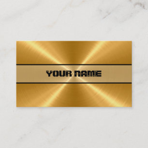 Gold Stainless Steel Metal Business Card