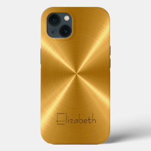Gold Stainless Steel Metal iPhone 13 Case