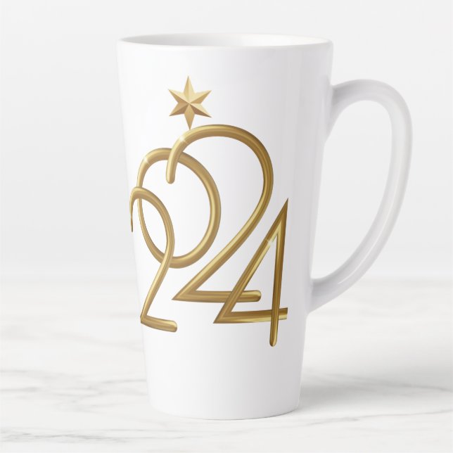 Gold Star 2024 Latte Mug (Right)