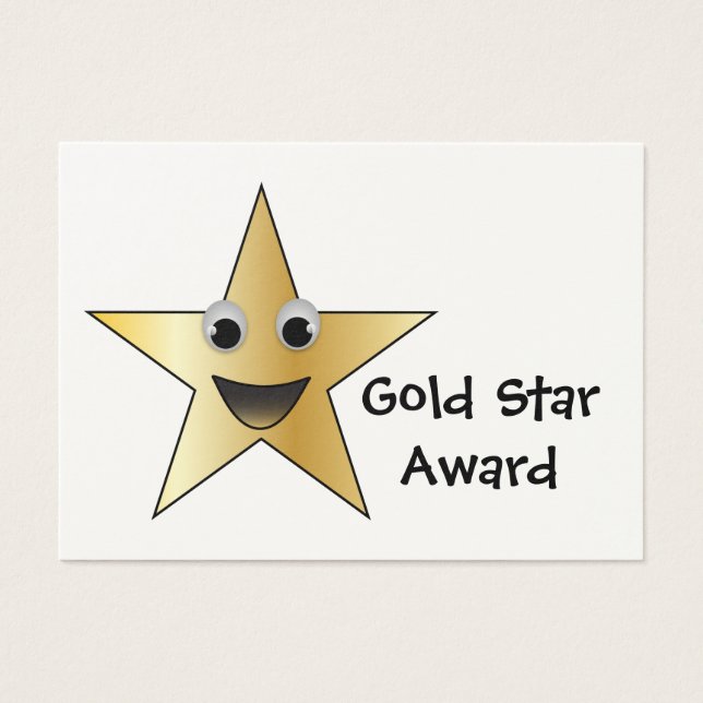Gold Star Achievement Award for Children (Front)