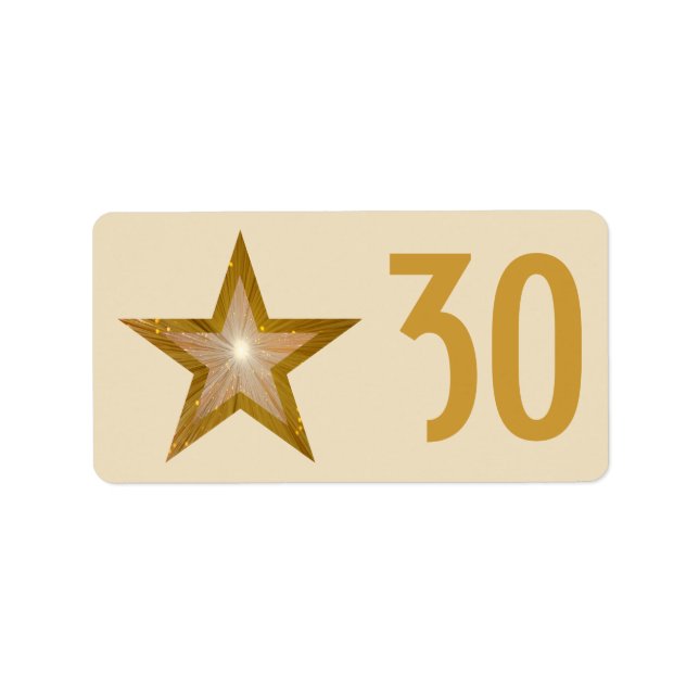 Gold Star 'Age' label medium cream (Front)