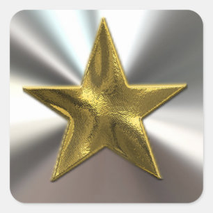 Gold Star And Silver Stickers