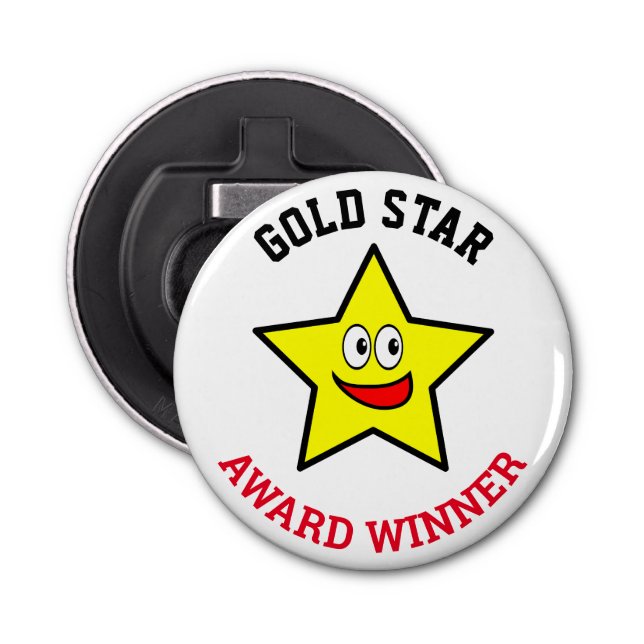 Gold Star Award Winner Bottle Opener (Front)