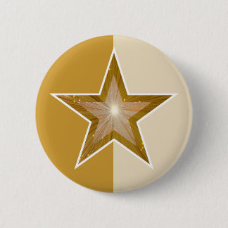 "Gold" Star button gold cream