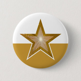"Gold" Star button gold white
