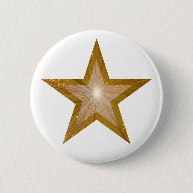"Gold" Star button white (Front)