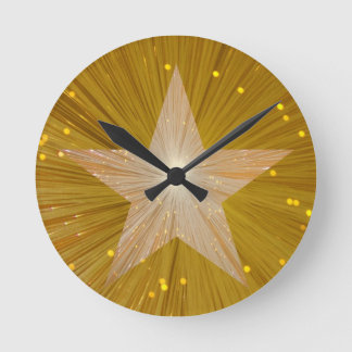 Gold Star clock round