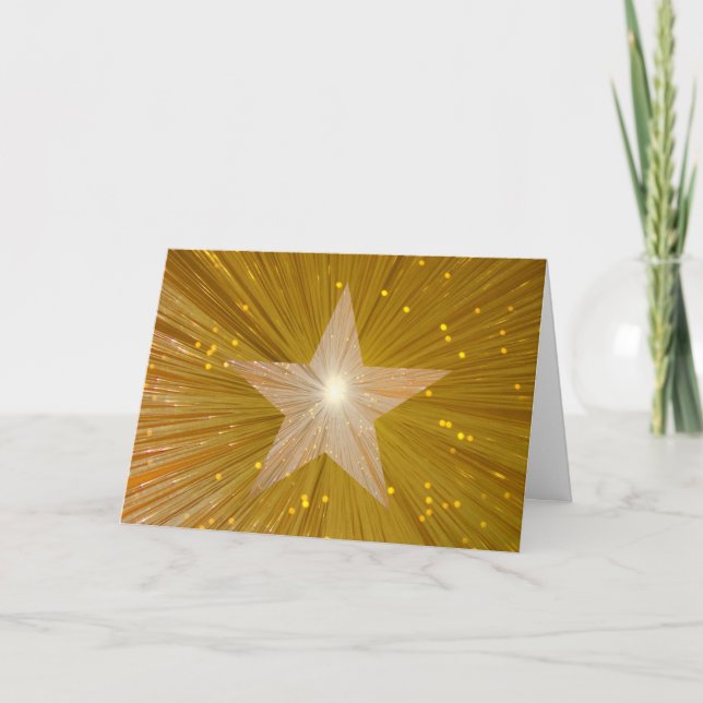 Gold Star 'Congratulations!' greetings card (Front)