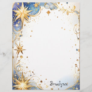 Gold Star Fantasy Custom Letterhead