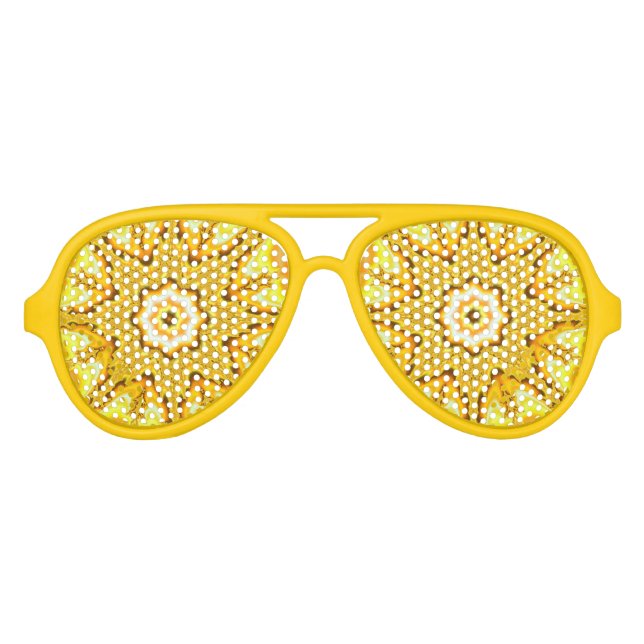 Gold Star Fractal Party Shades (Front)