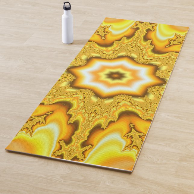 Gold Star Fractal Yoga Mat (In Situ)