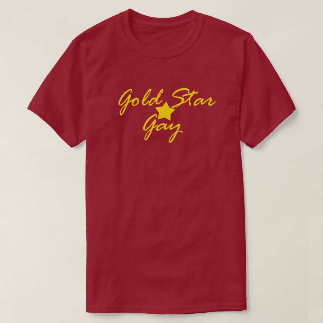 GOLD STAR GAY T-Shirt (Design Front)