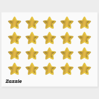 Gold Star Glitter Sparkles Background Stickers