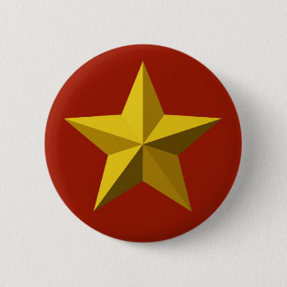 Gold star, Golden star, Red, Badge