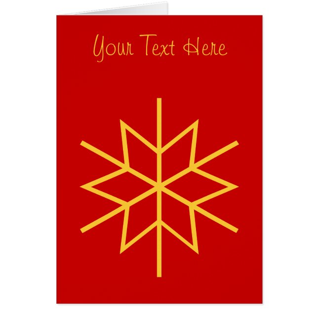 gold star graphic design red christmas (Front)