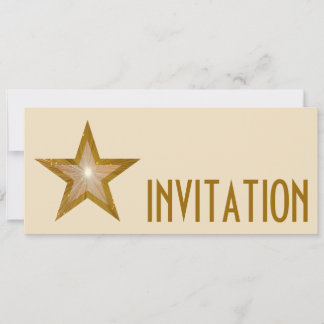 Gold Star 'INVITATION' cream long Invitation