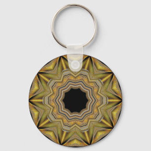 Gold Star Key Ring