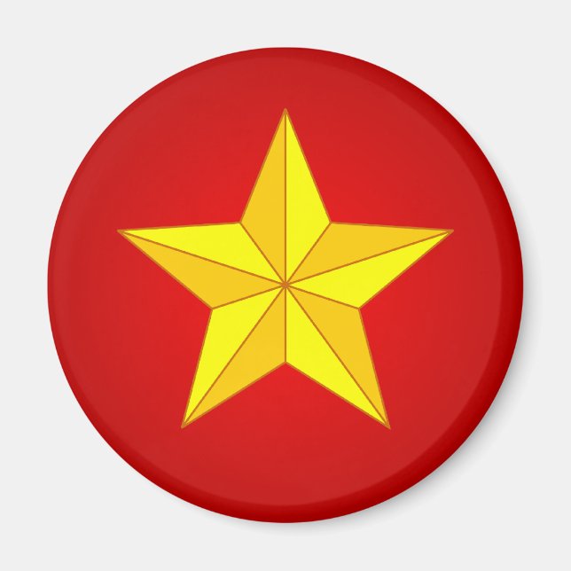 Gold Star Magnet (Front)
