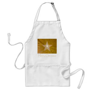 Gold Star 'Merry Christmas' apron
