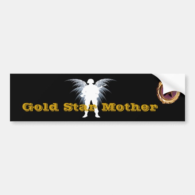Gold Star Mother Bumper Sticker (Front)
