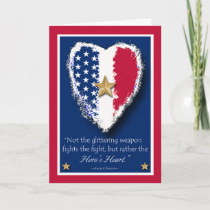 Gold Star Mother's and Family Day with Hero Quote Card