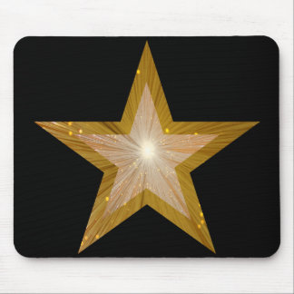 Gold Star mousepad black