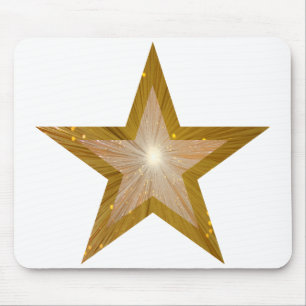 Gold Star mousepad white