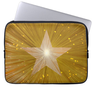 "Gold" Star neoprene laptop sleeve 13"