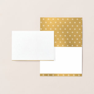 Gold Star of David Blank Personalised Luxury Foil Card